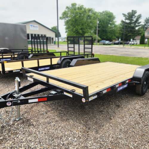 2025 Sure-Trac 7X16 (14+2) C-CHANNEL CAR HAULER 7K BLACK