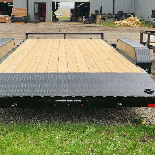 2025 Sure-Trac 7X16 (14+2) C-CHANNEL CAR HAULER 7K BLACK