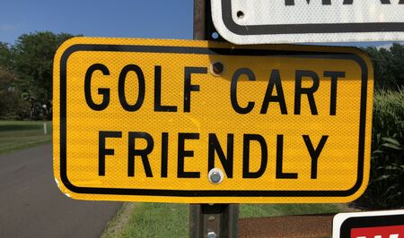 Cart friendly sign